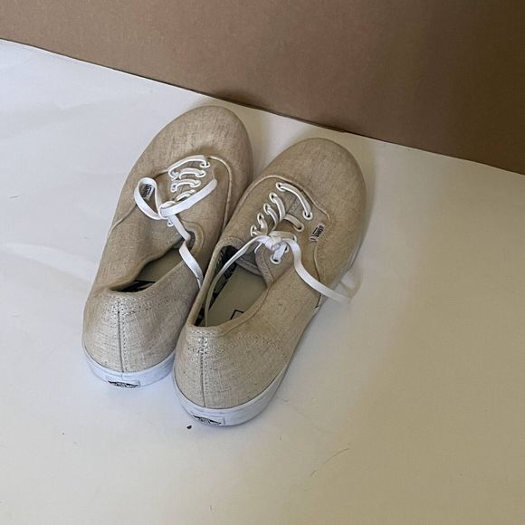 Vans Unisex Beige Low Top Trainers Shoes Size UK 6. - Picture 8 of 9